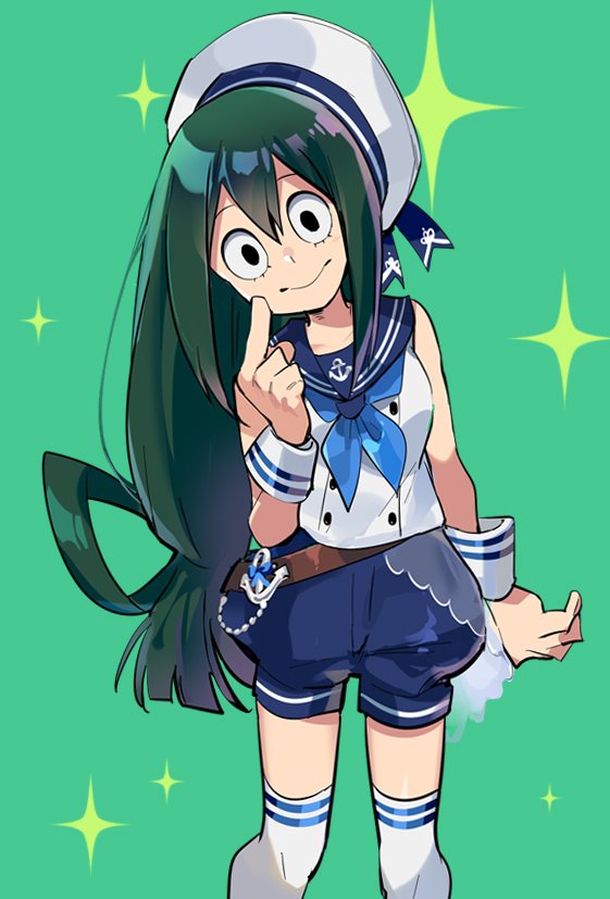 asui tsuyu (boku no hero academia) drawn by jinno_(megacake)