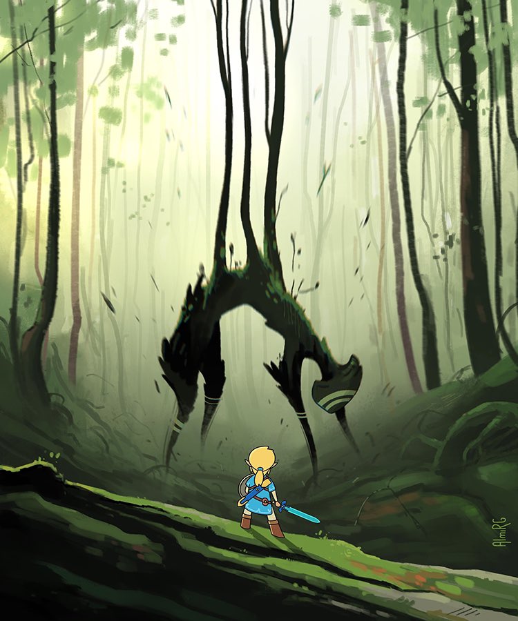 link (the legend of zelda and 1 more) drawn by almirgusic