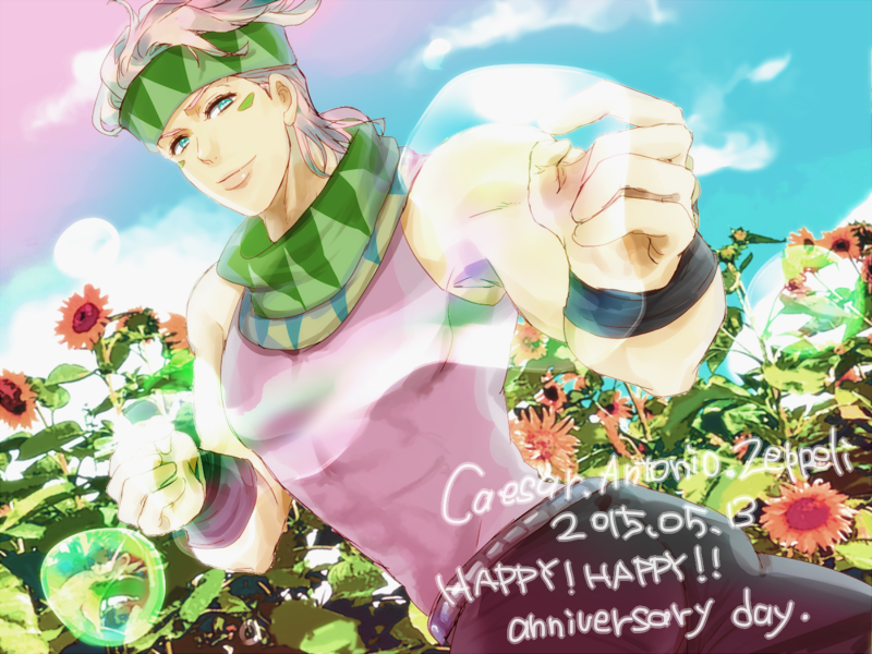 caesar anthonio zeppeli (jojo no kimyou na bouken and 1 more) drawn by marukyu999