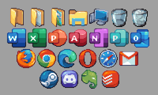microsoft windows and 10 more drawn by reffpixels