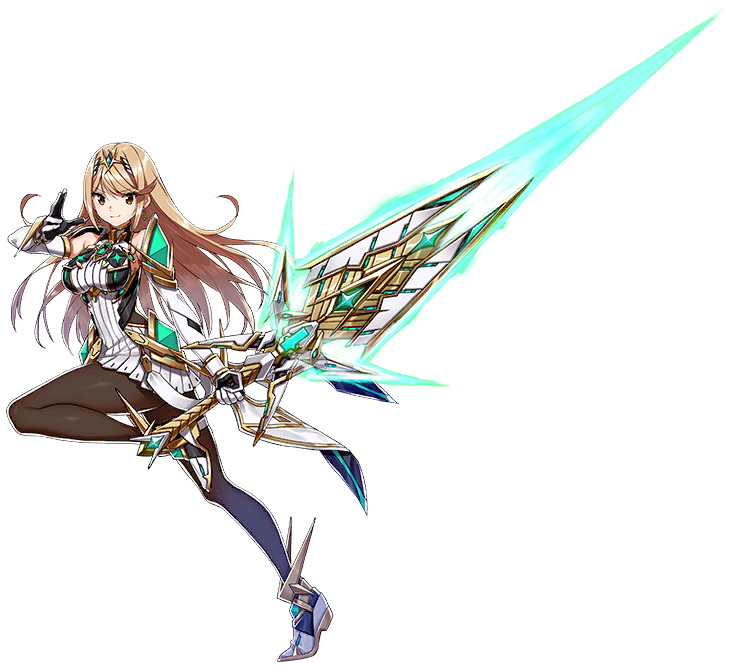 mythra (xenoblade chronicles and 2 more) drawn by saitou_masatsugu