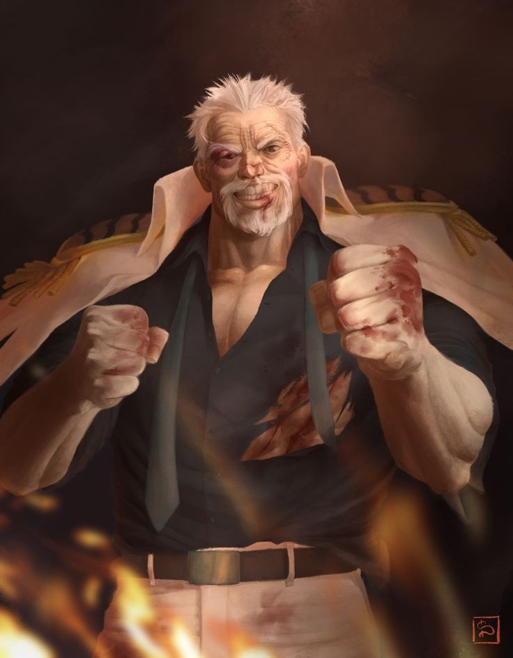 monkey d. garp (one piece) drawn by cheesy_fusilli