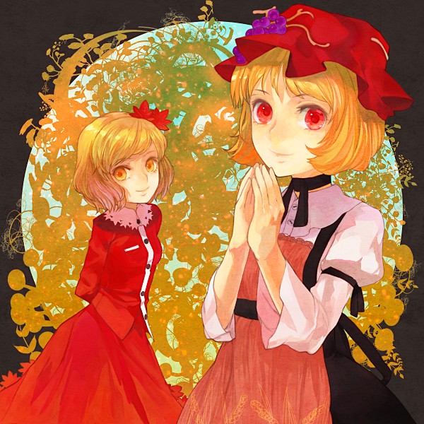 aki minoriko and aki shizuha (touhou) drawn by xero
