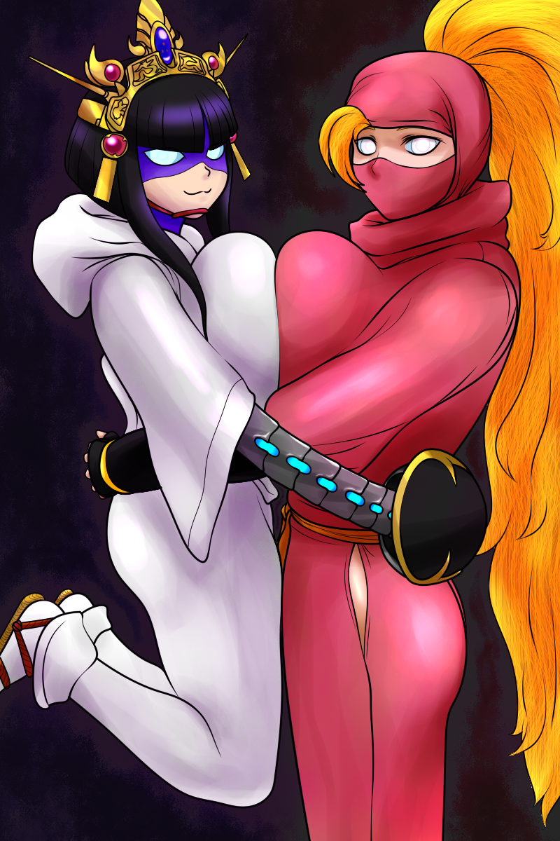 yaksha and kunoichi (the ninja warriors and 1 more) drawn by kusamogura