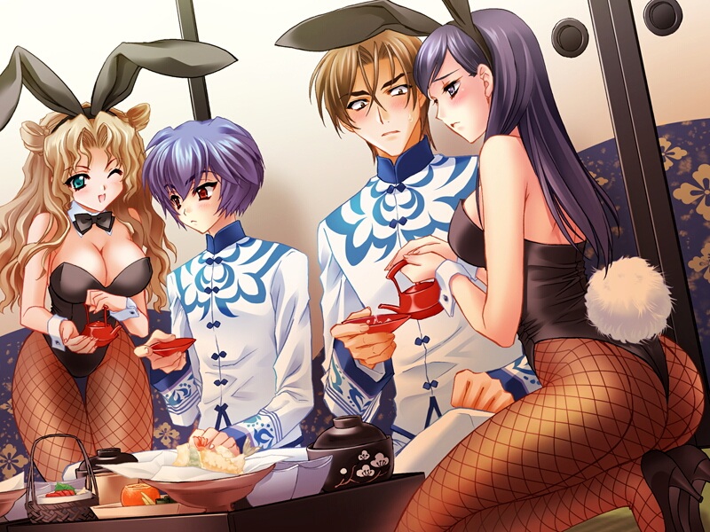 kamiazuma touka, midou nene, kamiazuma haruhiko, and kaifu atsuko (touka gettan) drawn by carnelian