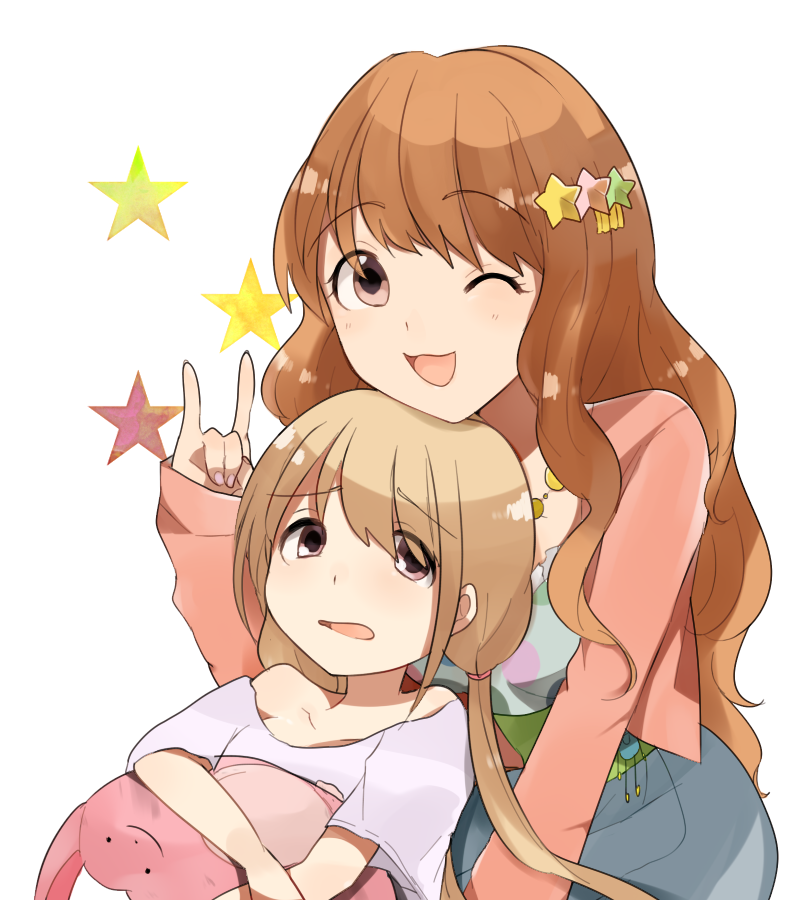 futaba anzu and moroboshi kirari (idolmaster and 1 more) drawn by sora_jiro