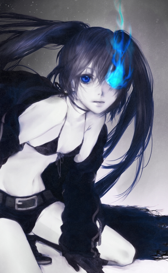 black rock shooter (black rock shooter) drawn by maui