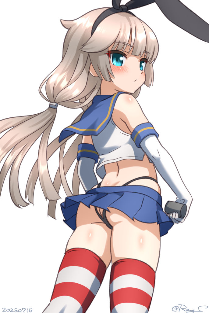 shimakaze and mikura (kantai collection) drawn by ray.s