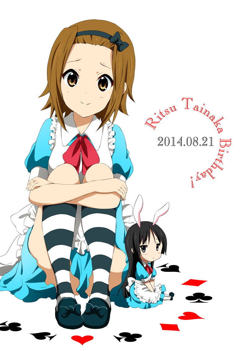 akiyama mio, tainaka ritsu, and alice (k-on! and 1 more) drawn by ragho_no_erika