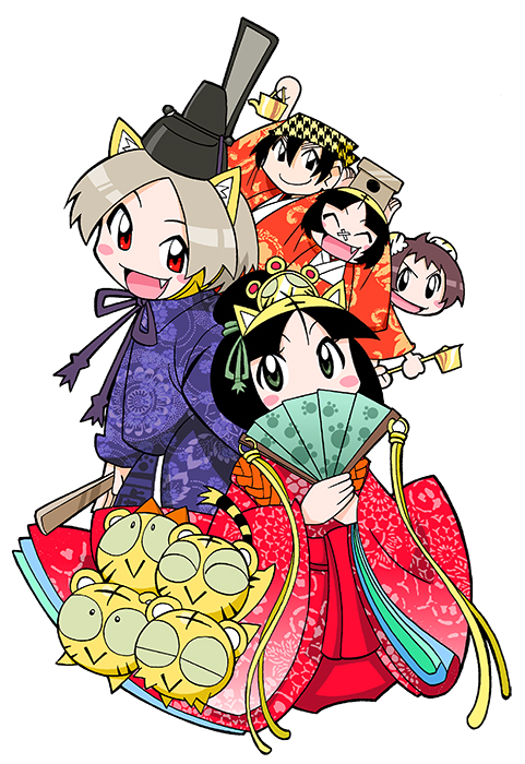 kotora, coco, miko, torana, nonbiri kotora, and 2 more (toranoana and 1 more) drawn by mukku_(mook-tv)
