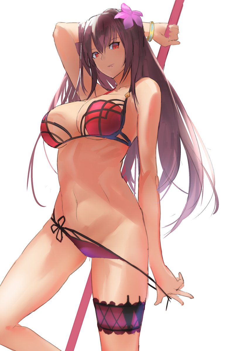 scathach (fate and 1 more) drawn by three_k_(spiritus_no_honoo)