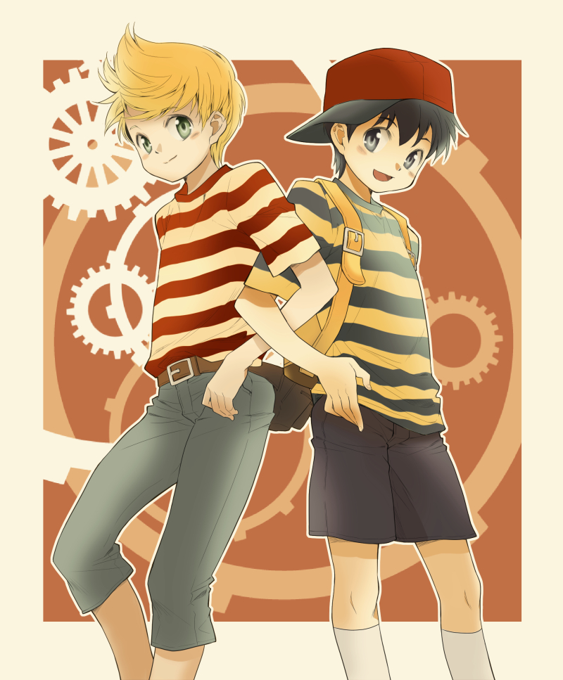 ness and lucas (mother and 2 more) drawn by ichiyo_(ichiyon)