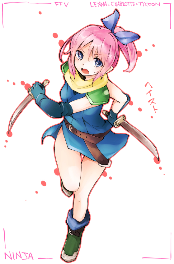 lenna charlotte tycoon and ninja (final fantasy and 1 more) drawn by makuwauri