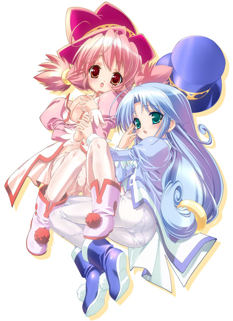 fine and rein (fushigiboshi no futago hime) drawn by ashishun