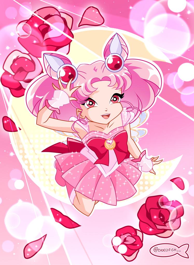 chibi usa and sailor chibi moon (bishoujo senshi sailor moon and 1 more) drawn by chocofish