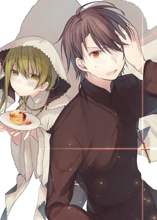 cecilia and lawrence (shiro seijo to kuro bokushi) drawn by kazutake_hazano