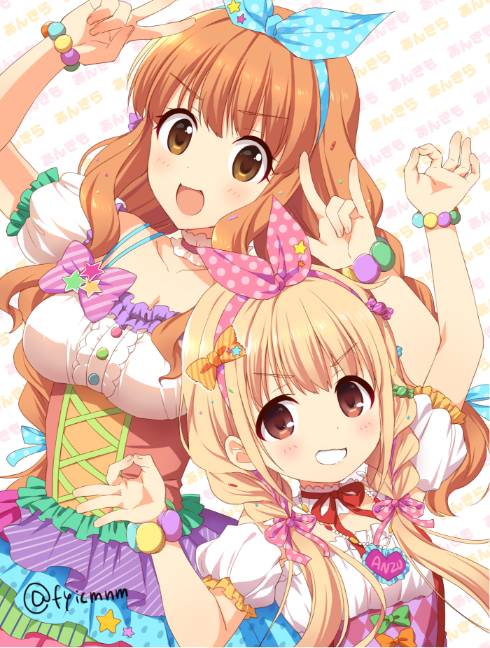 futaba anzu and moroboshi kirari (idolmaster and 1 more) drawn by fuyuichi_monme