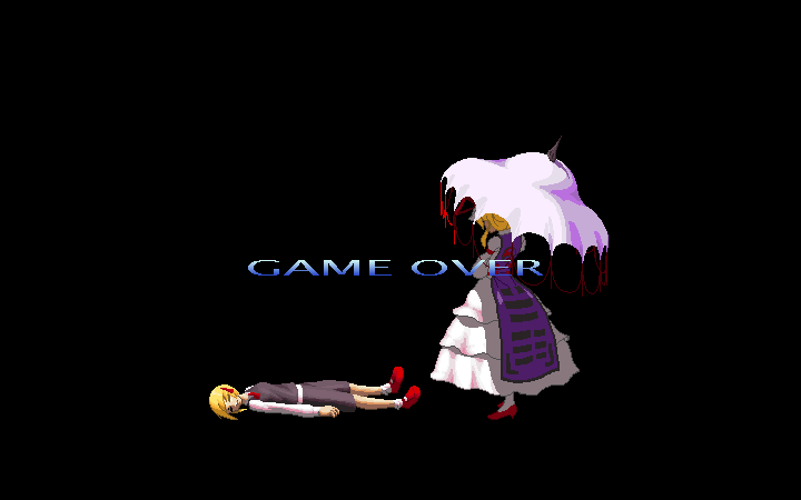 yakumo yukari and rumia (touhou and 2 more) drawn by daime_fusonzai