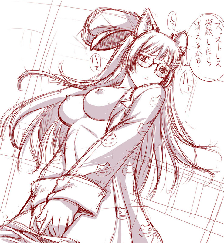 hanekawa tsubasa (monogatari and 2 more) drawn by kakogawa_tarou