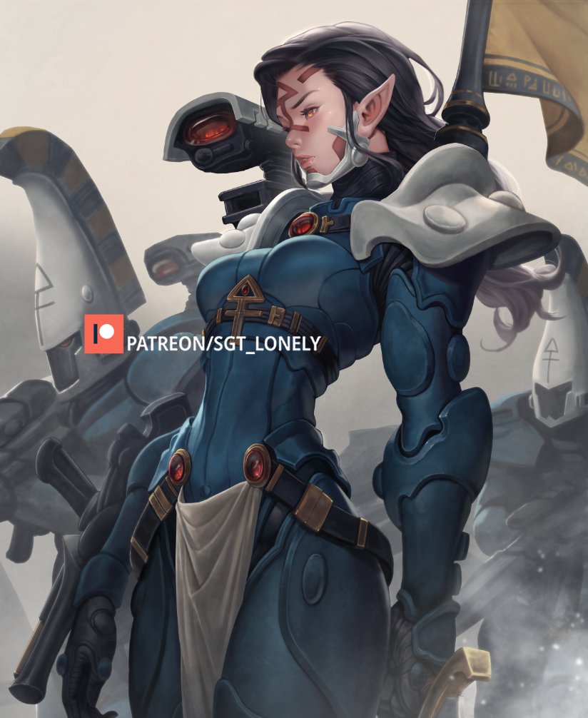 warhammer 40k drawn by sgt_lonely