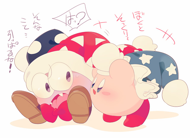 kirby, marx, and mirror kirby (kirby) drawn by komoreg
