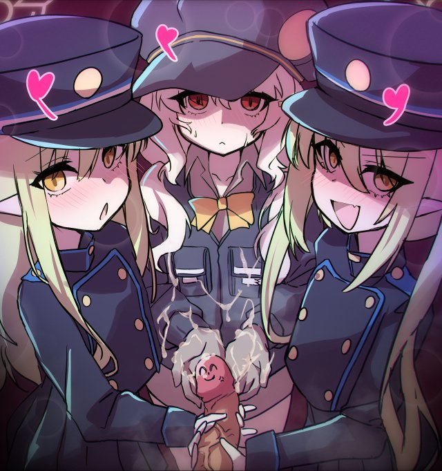 hikari, nozomi, and aoba (blue archive) drawn by yuacalo