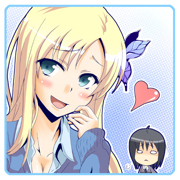 kashiwazaki sena and mikazuki yozora (boku wa tomodachi ga sukunai) drawn by anti_(untea9)