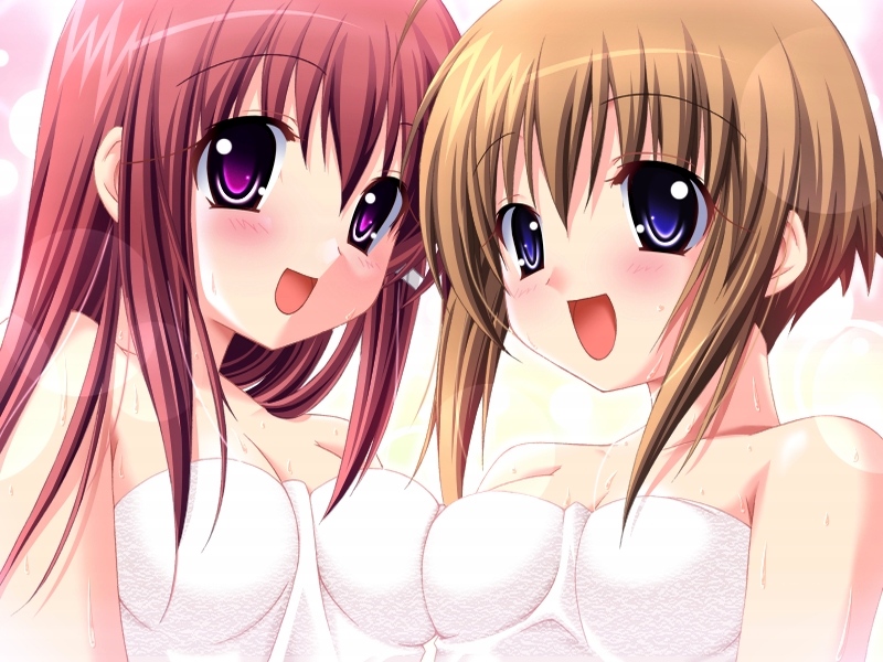 fumitsuki hotaru and sakura komomo (school project) drawn by choco_chip
