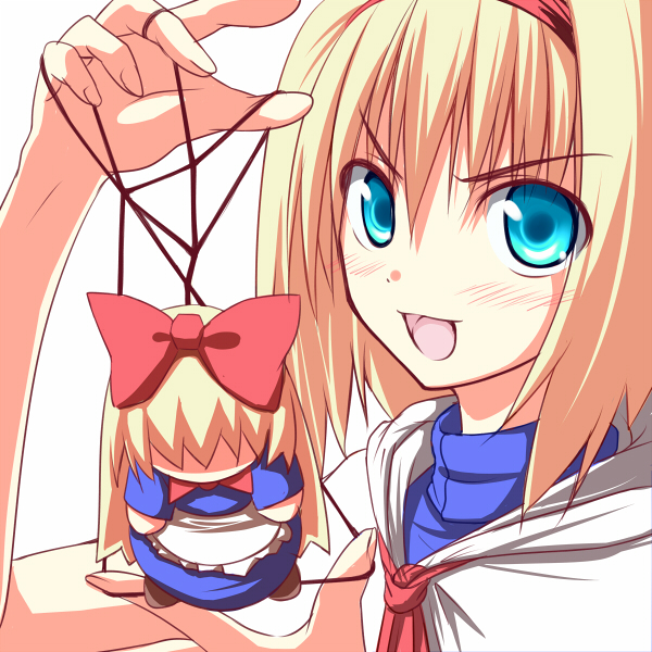 alice margatroid and shanghai doll (touhou) drawn by nirap