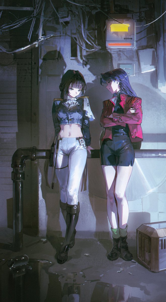 katsuragi misato and marciana (neon genesis evangelion and 1 more) drawn by dino_(dinoartforame)