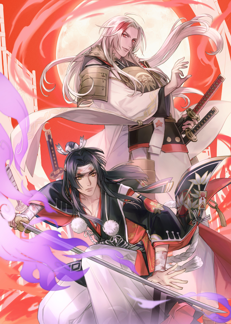 onikiri and minamoto no yorimitsu (onmyoji) drawn by reammara