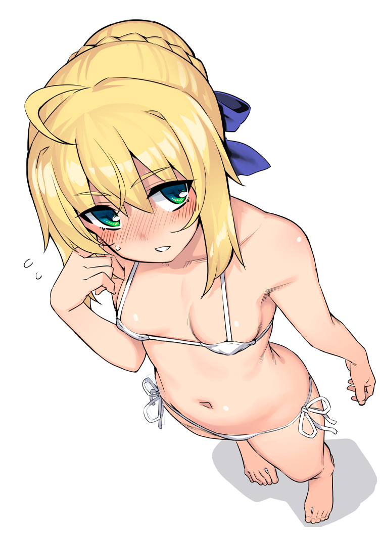 artoria pendragon and saber (fate and 1 more) drawn by namonashi