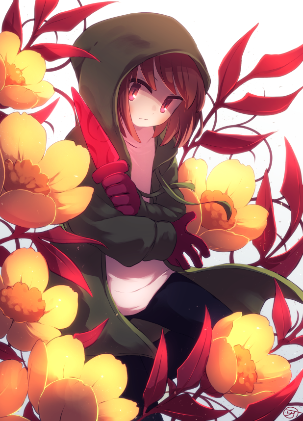 chara (undertale and 1 more) drawn by lari-lab