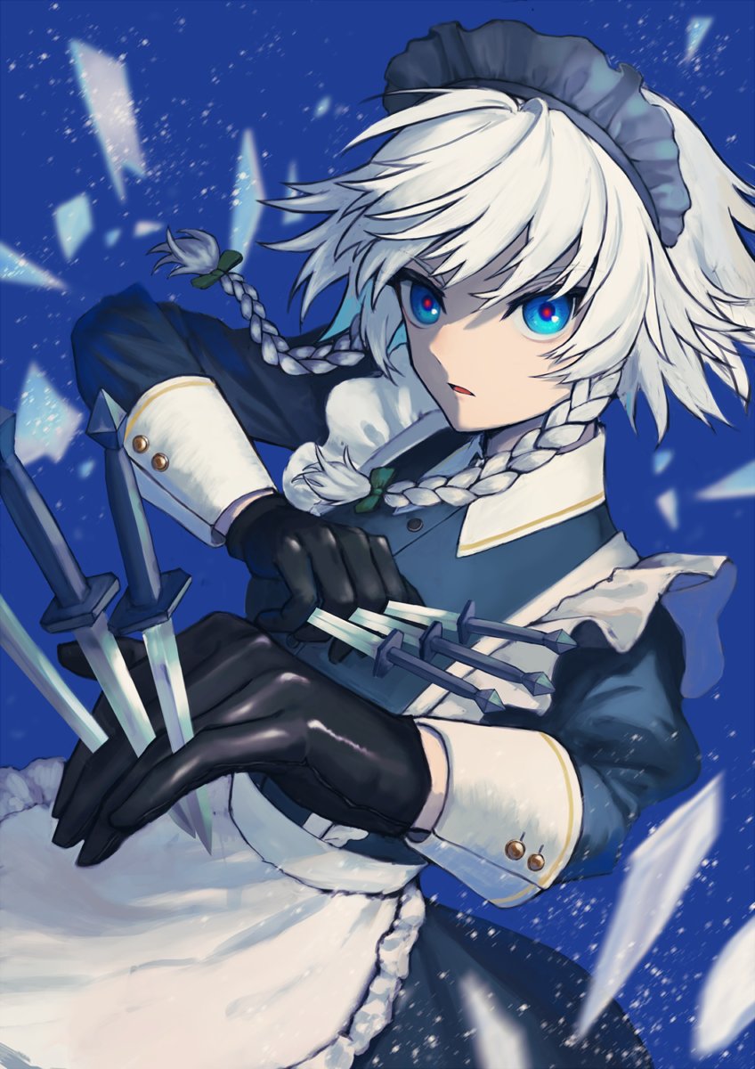 izayoi sakuya (touhou) drawn by nora_(le-chat-noir)