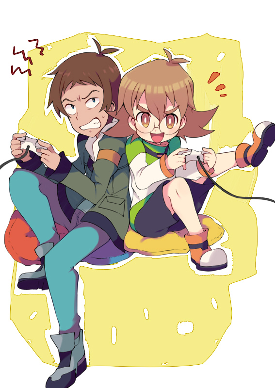 pidge gunderson and lance (voltron and 1 more) drawn by miyata_(lhr)