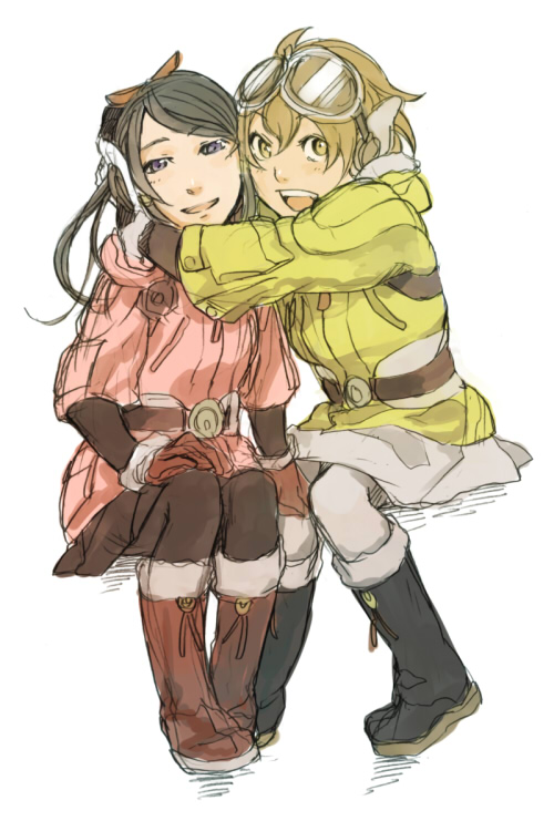 giselle collette vingt and fam fan fan (last exile and 1 more) drawn by sunamamire