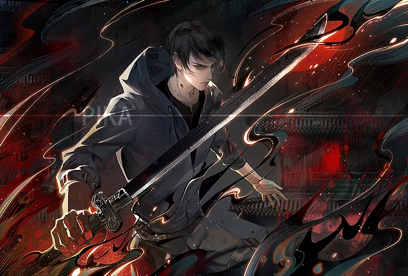 zhang qiling (dao mu bi ji) drawn by ye_dian_pikaqiu