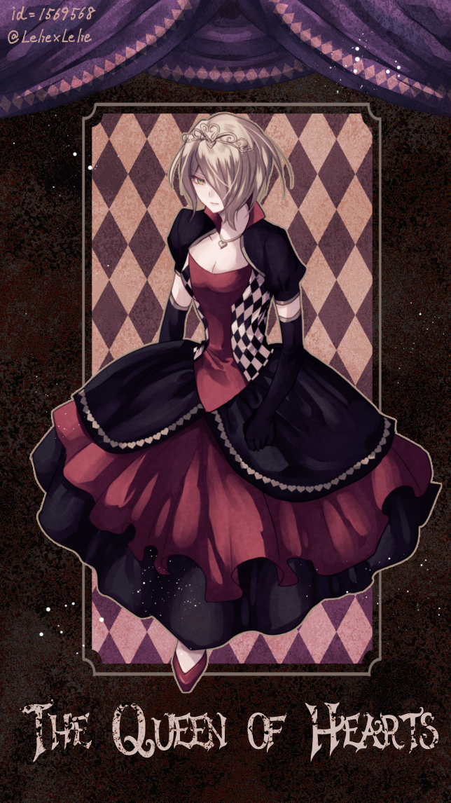 tojo kirumi and queen of hearts (danganronpa and 2 more) drawn by z-epto_(chat-noir86)