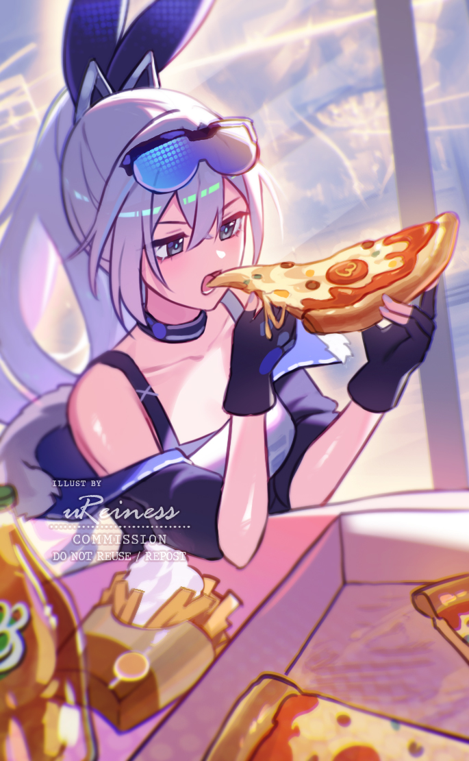 silver wolf (honkai and 1 more) drawn by reiness_(ureiness)
