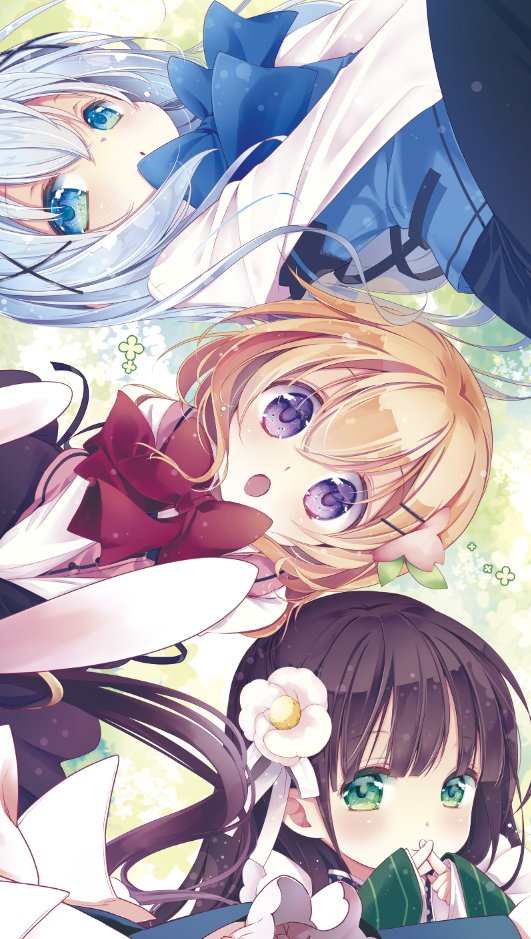 kafuu chino, hoto cocoa, and ujimatsu chiya (gochuumon wa usagi desu ka?) drawn by mitaonsha