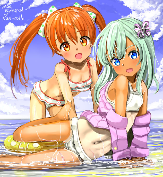 ro-500 and libeccio (kantai collection) drawn by dada_(esoragoto)
