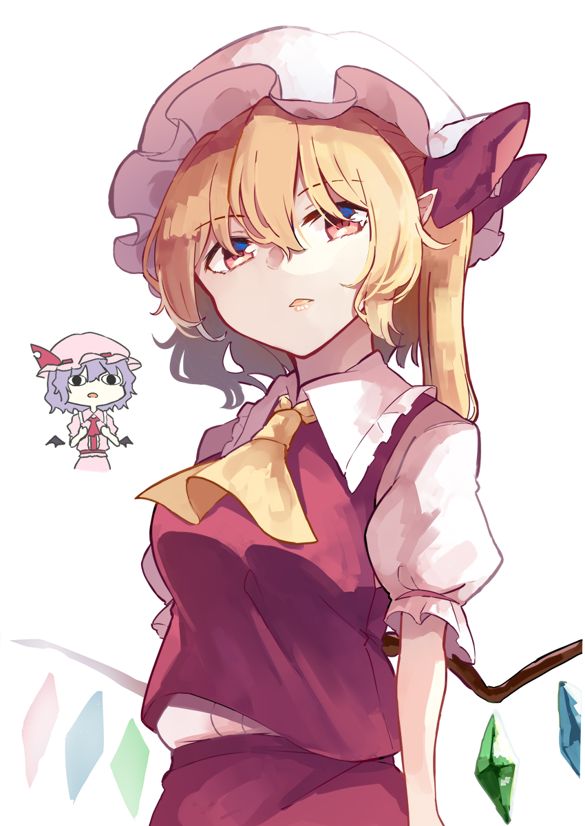 remilia scarlet and flandre scarlet (touhou) drawn by deetamu
