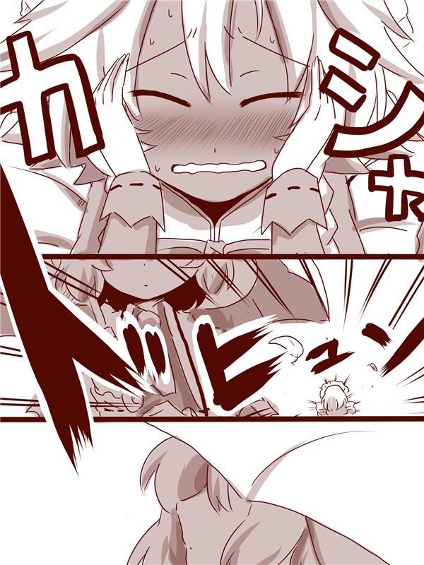 remilia scarlet and izayoi sakuya (touhou) drawn by amazon_(taitaitaira)
