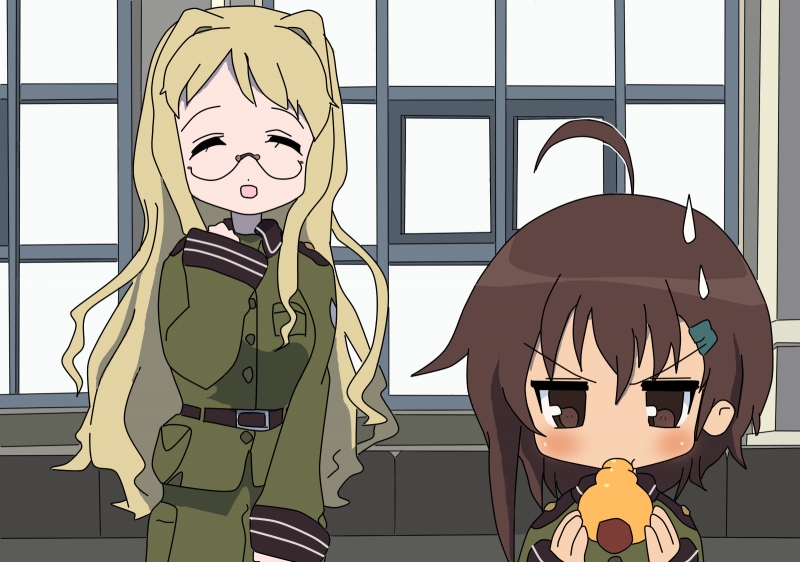 sorami kanata, endou aya, and filicia heideman (lucky star and 1 more) drawn by takahiro_(rikky)