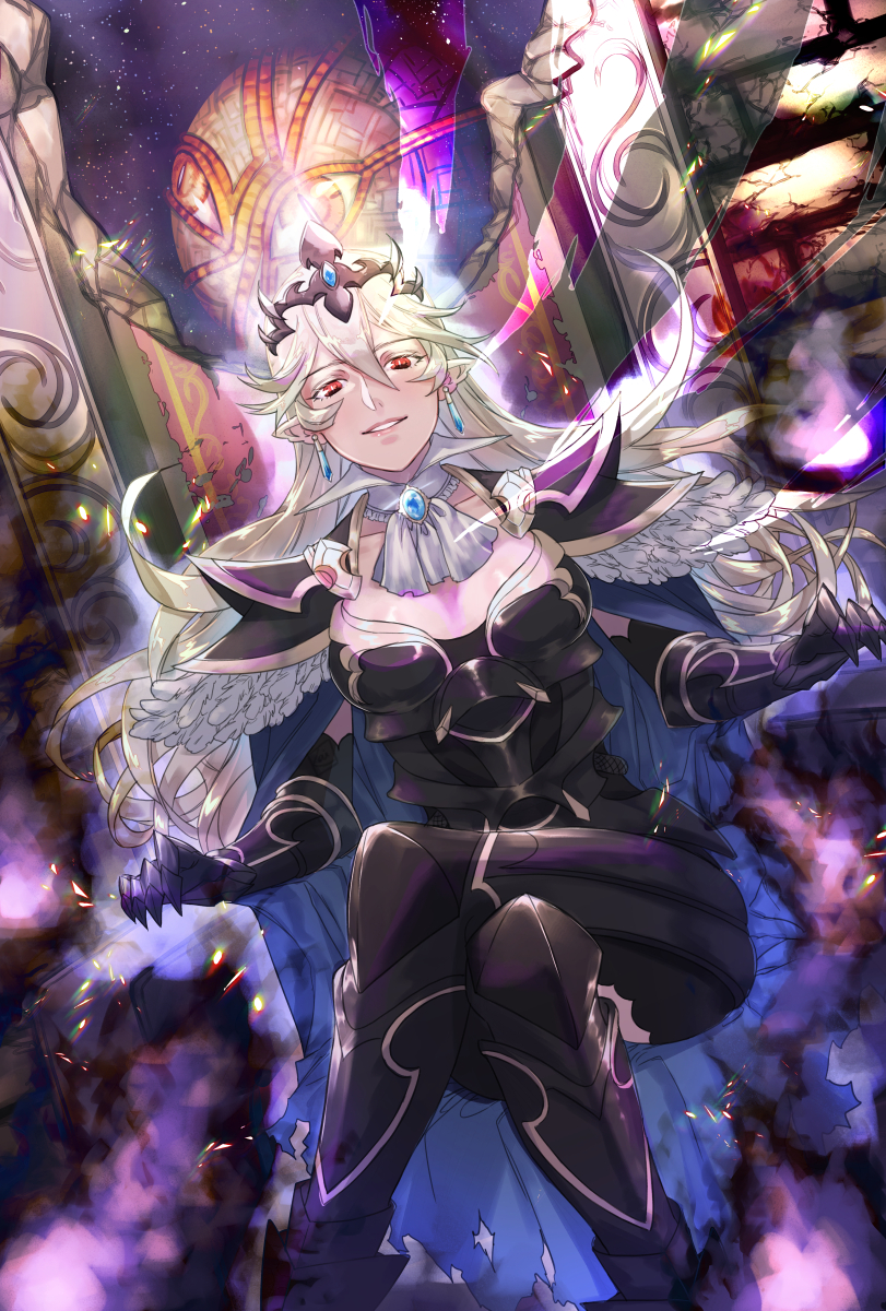 female corrin and anankos (fire emblem and 1 more) drawn by krazehkai