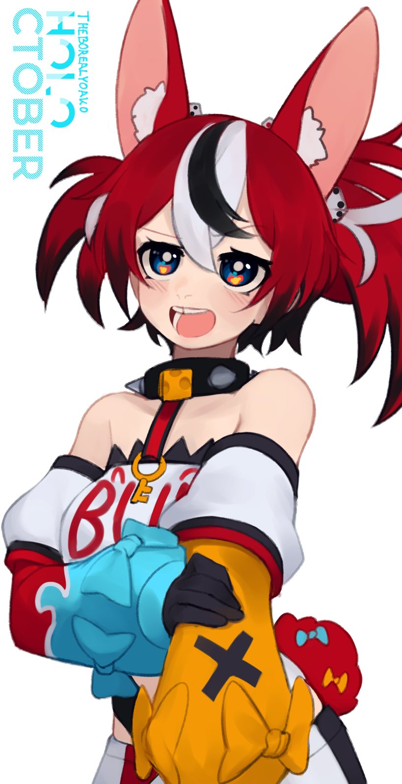 hakos baelz (hololive and 1 more) drawn by yoako