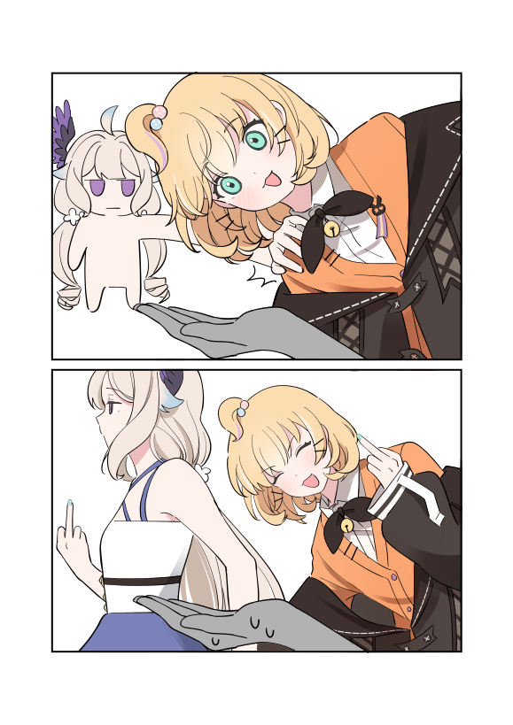 enna alouette and millie parfait (nijisanji and 1 more) drawn by elirasuki