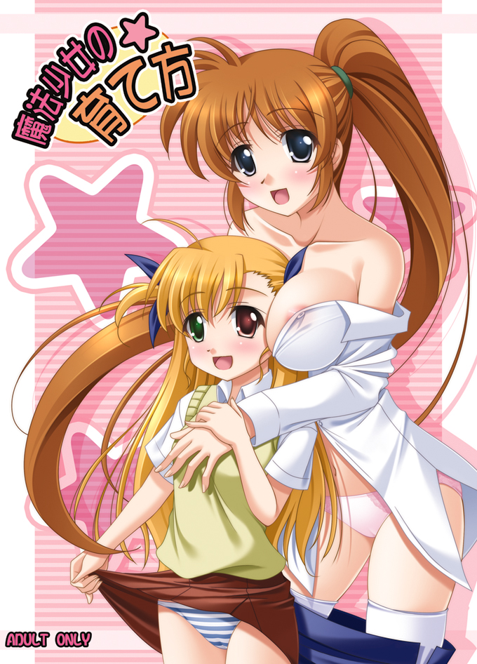 takamachi nanoha and vivio (lyrical nanoha and 1 more) drawn by narutaki_shin