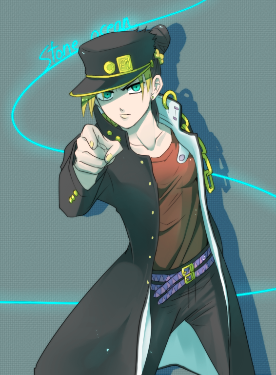 kujo jotaro and kujo jolyne (jojo no kimyou na bouken and 1 more) drawn by boriroba