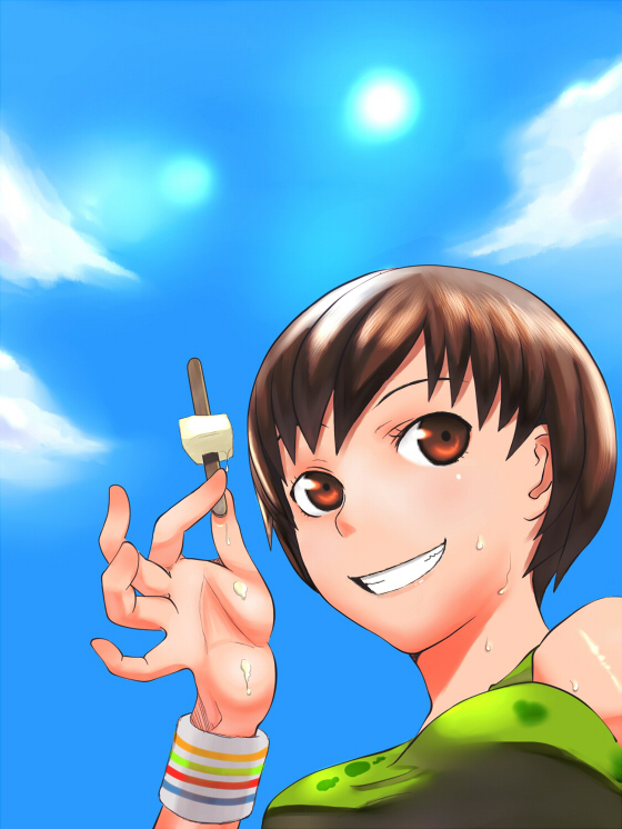 satonaka chie (persona and 1 more) drawn by em_(totsuzen_no_hakike)